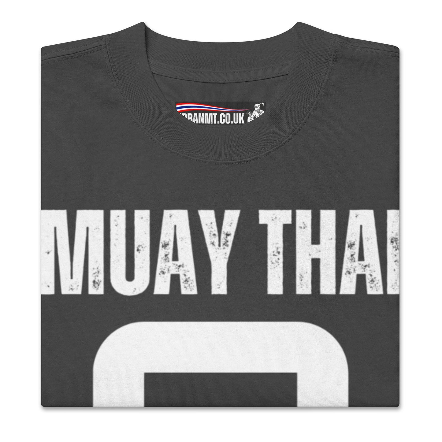 Muay Thai Oversized T-Shirt - Faded Black_AO8