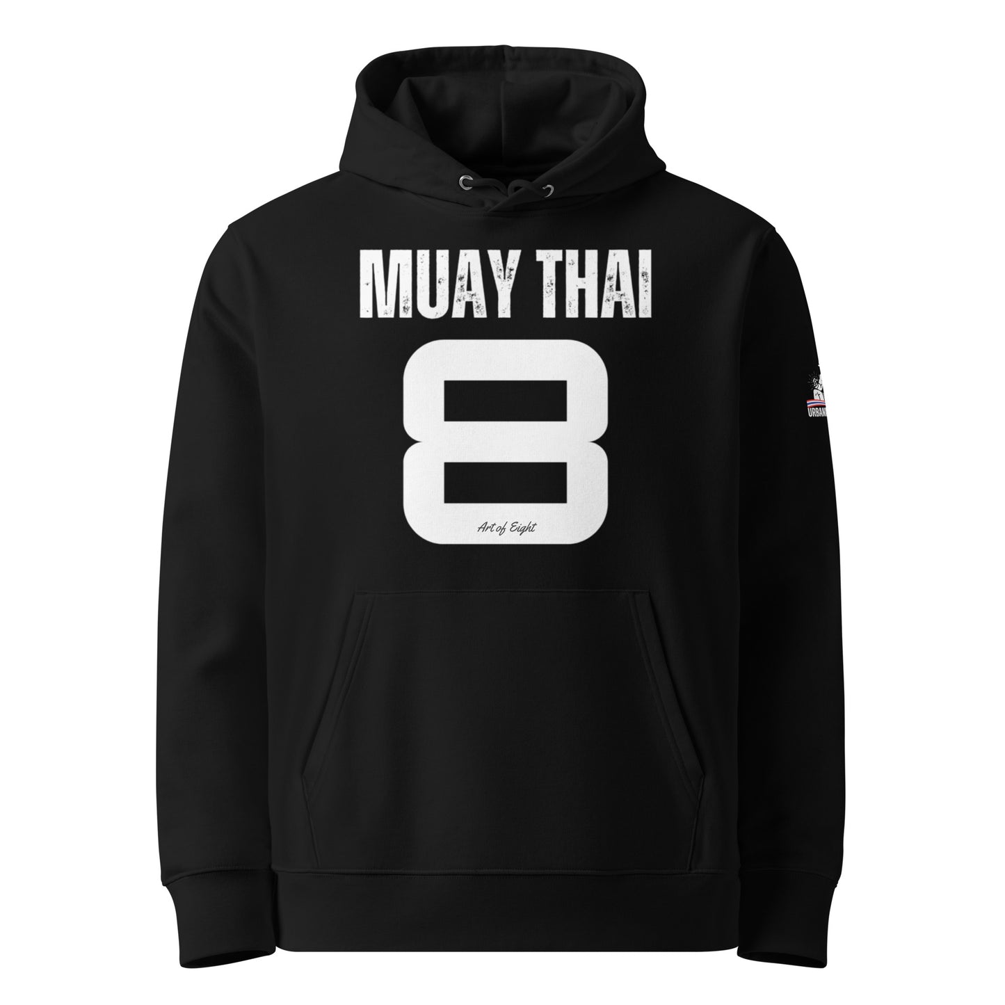 Muay Thai Premium Hoodie - Black_AO8