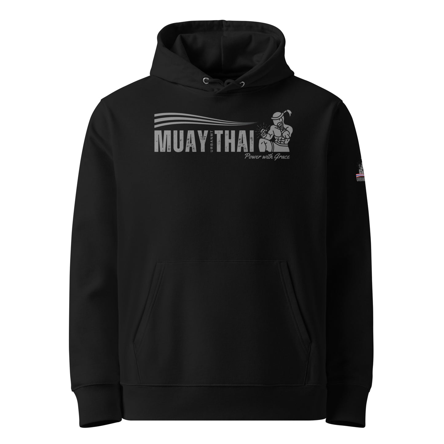 Muay Thai Premium Hoodie - Black_HG