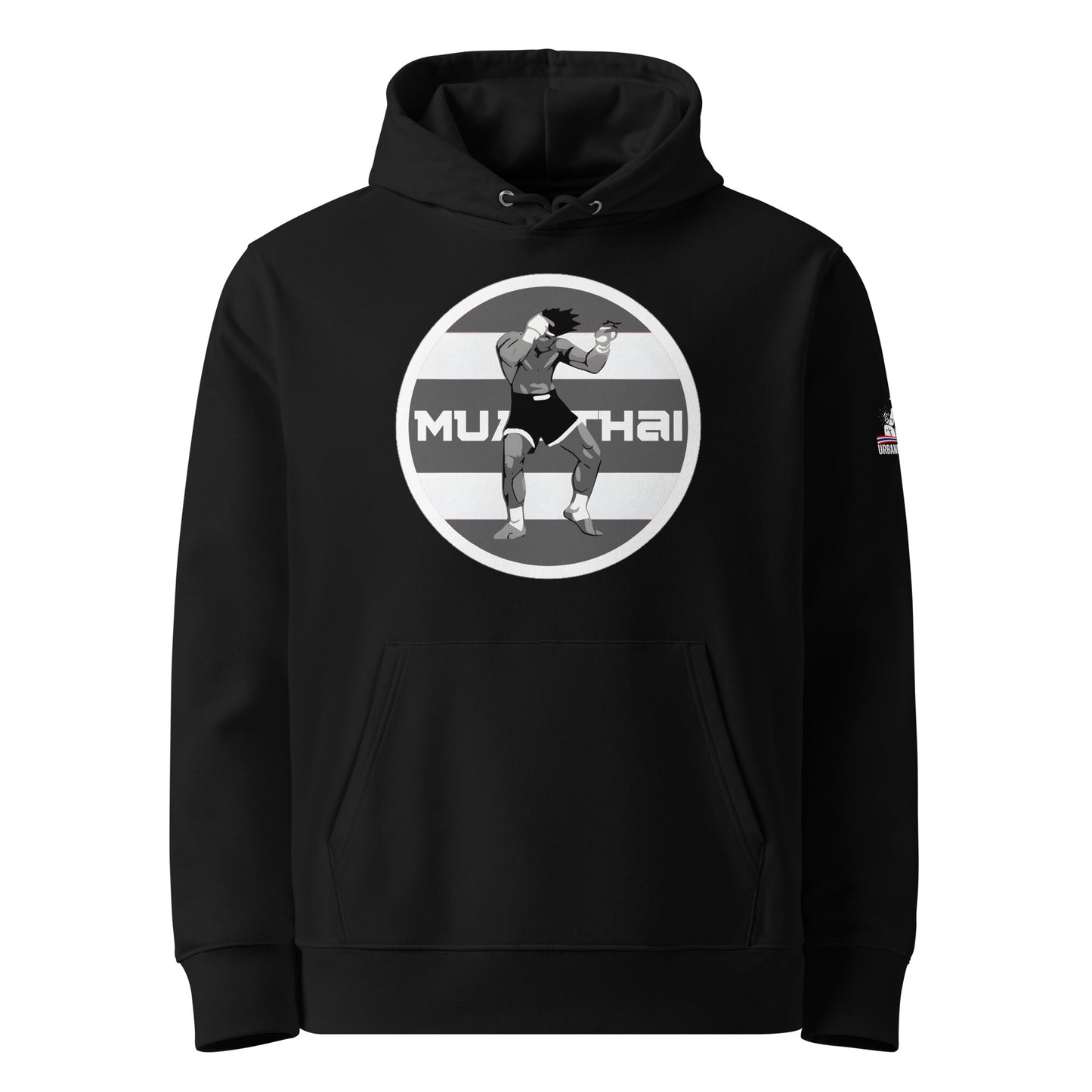 Muay Thai Premium Hoodie - Black_RLF1SM