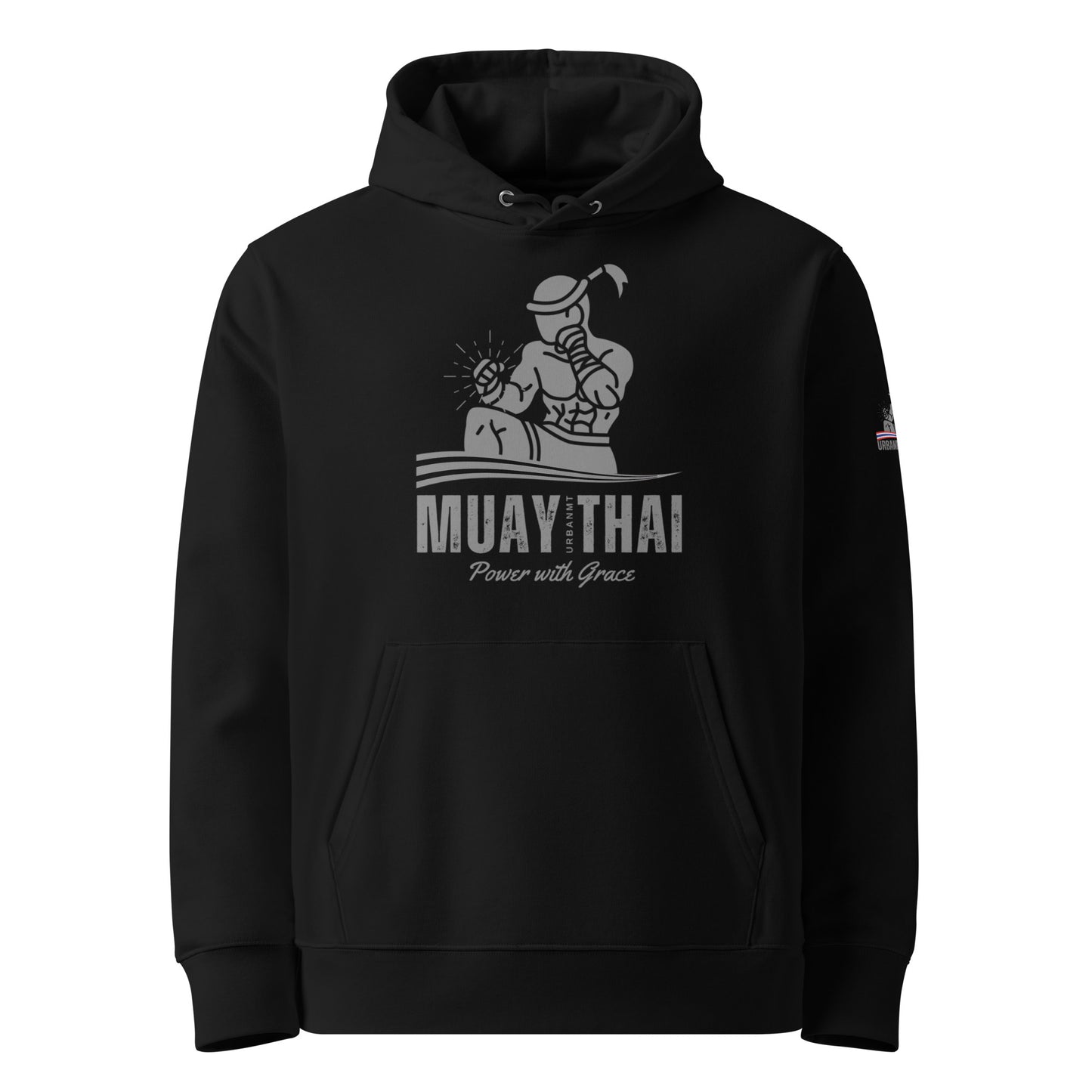 Muay Thai Premium Hoodie - Black_VG