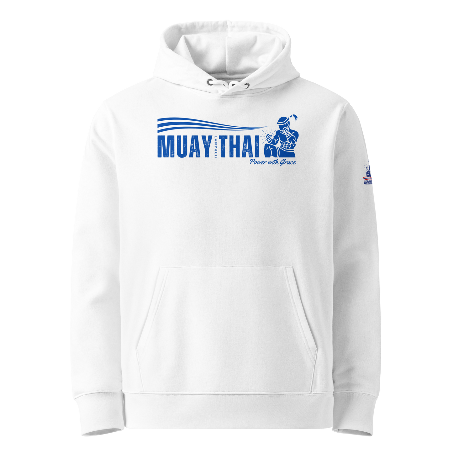 Muay Thai Premium Hoodie - White_HB