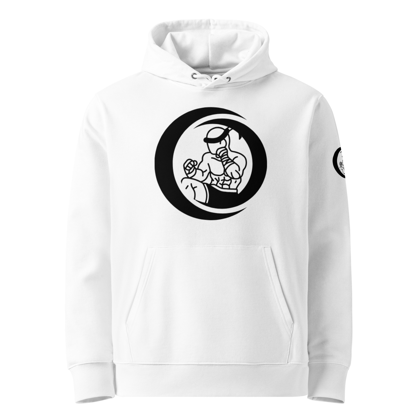 Muay Thai Premium Hoodie - White_MTNL