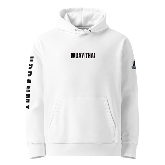 Muay Thai Premium Hoodie - White_MTUMTBV