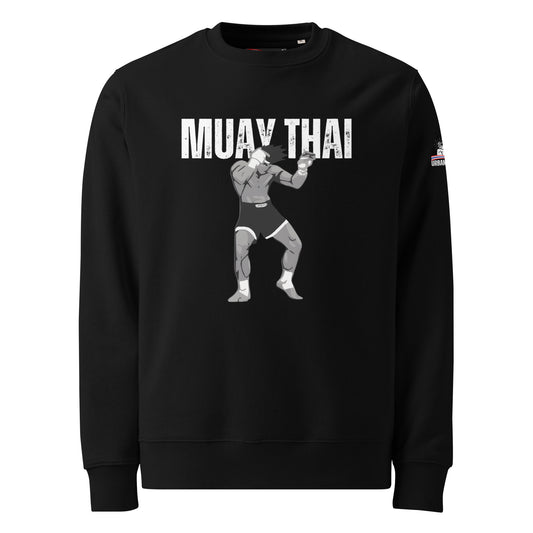 Muay Thai Premium Sweatshirt - Black_F1