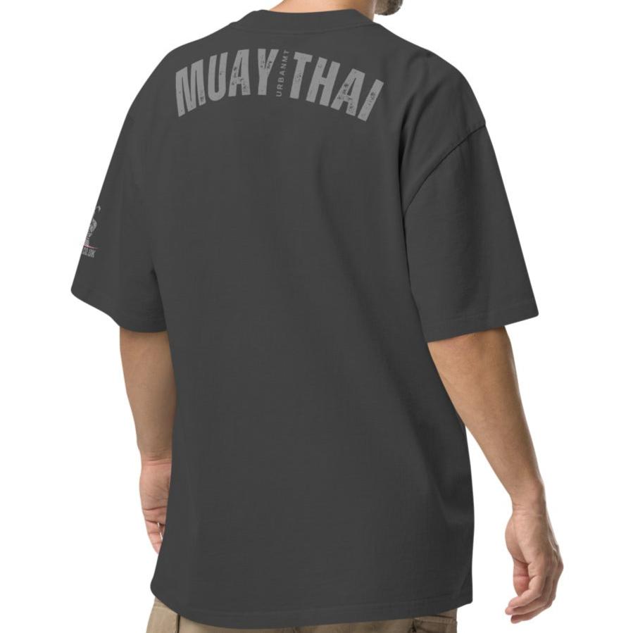 Muay Thai Oversized T - Faded Black_VG