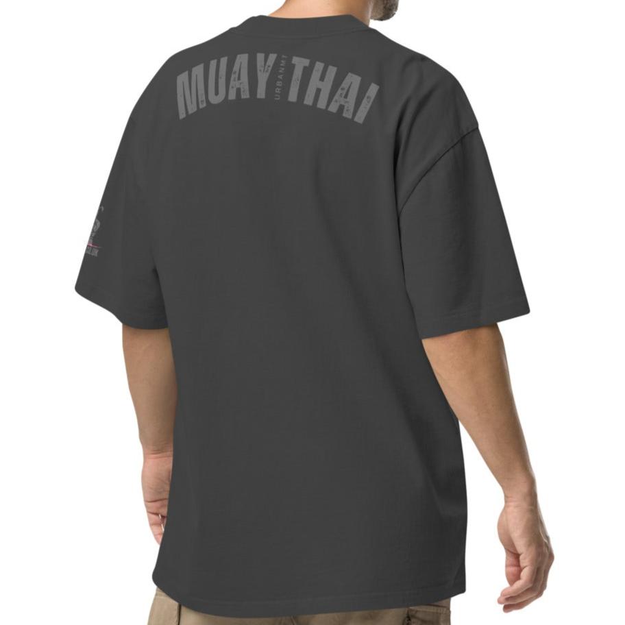 Muay Thai Oversized T - Faded Black_HG