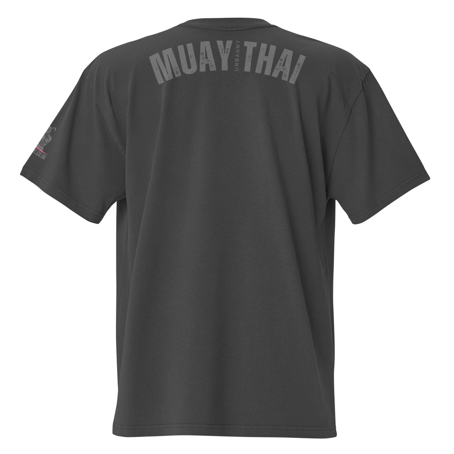 Muay Thai Oversized T - Faded Black_HG