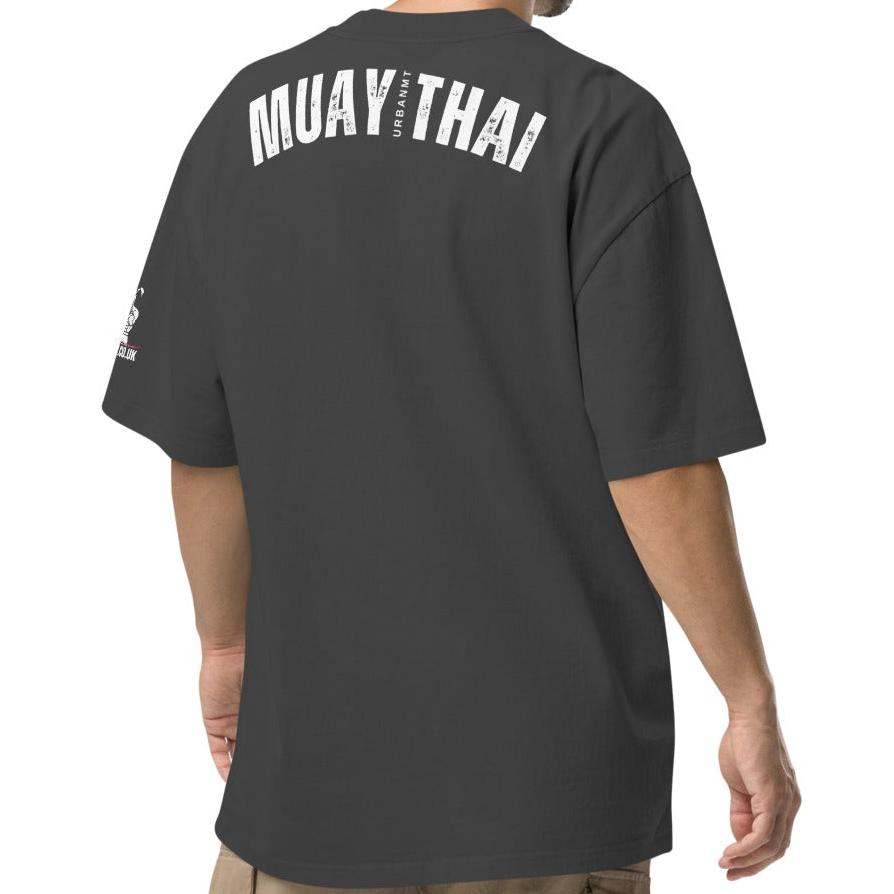 Muay Thai Oversized T - Faded Black_WF1