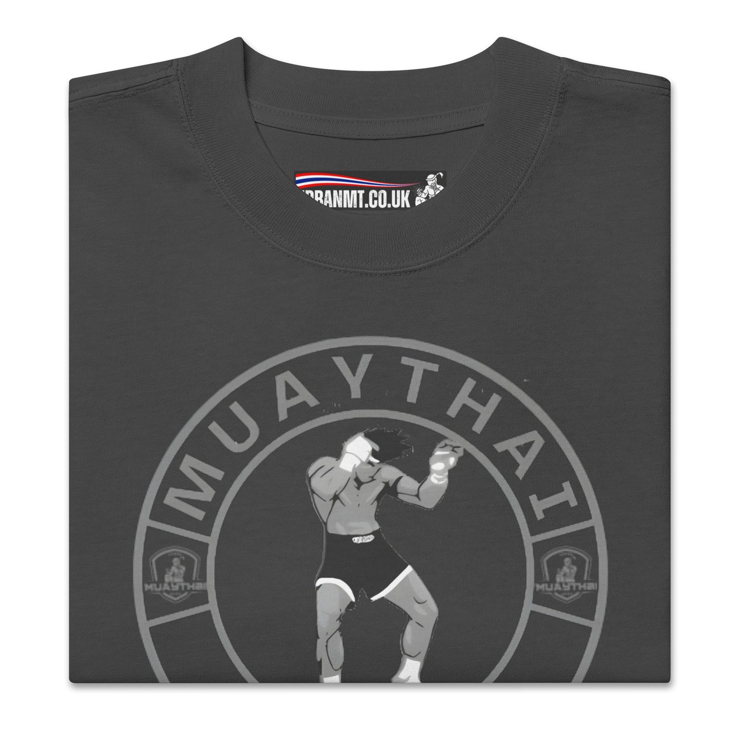 Muay Thai Oversized T - Faded Black_JR1