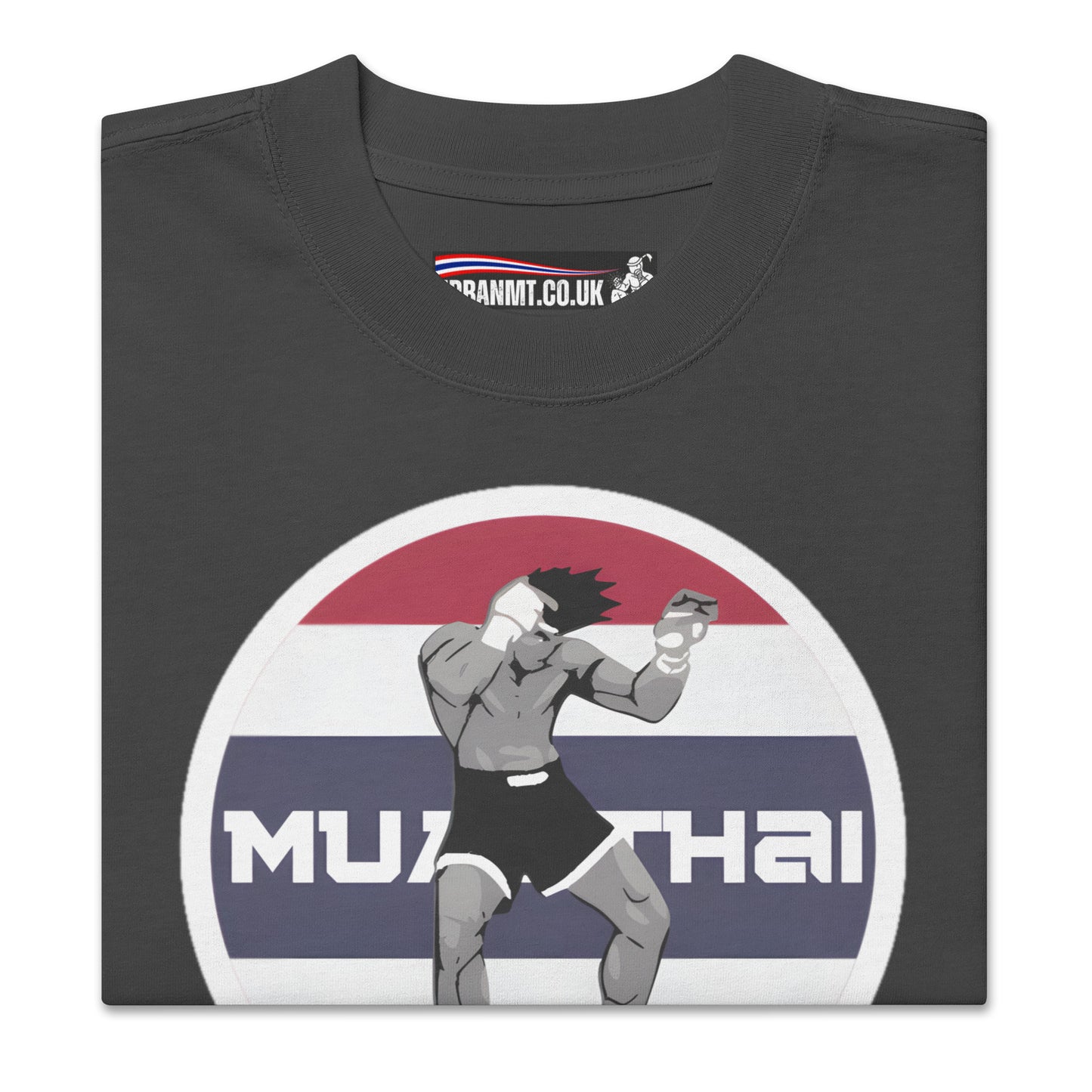 Muay Thai  Oversized T - Faded Black_RLF1