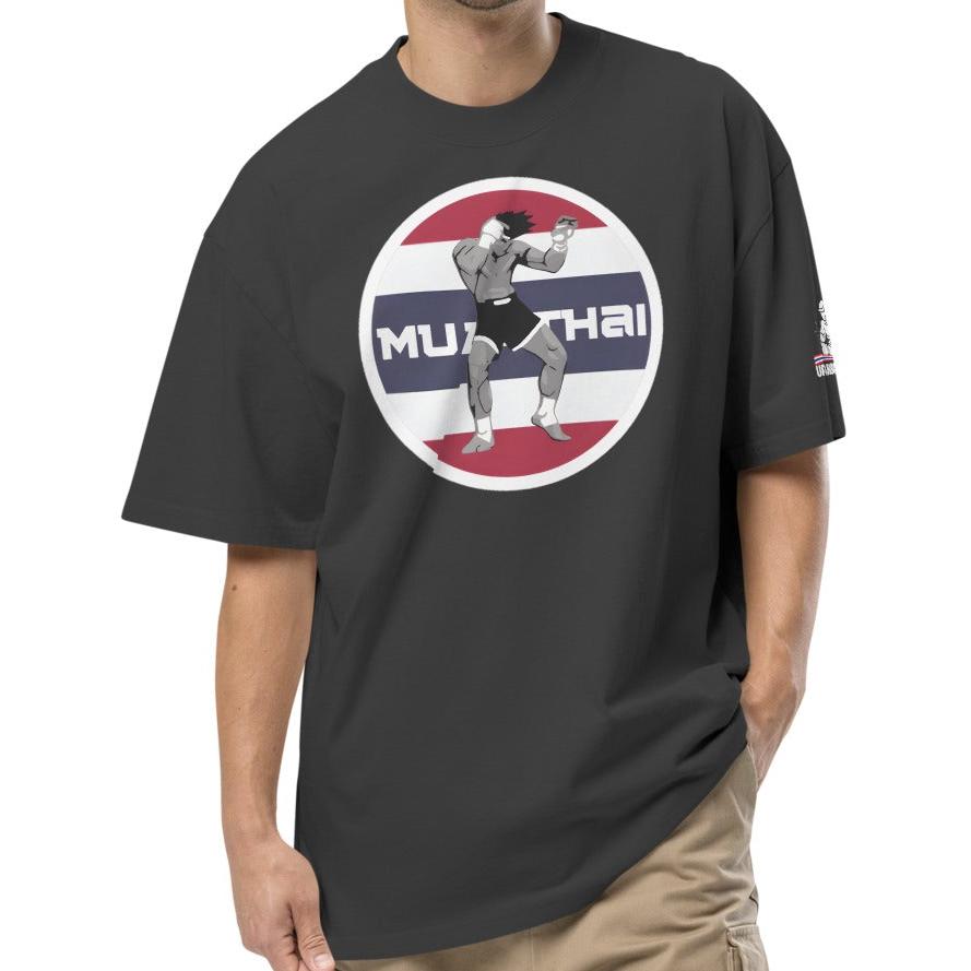 Muay Thai  Oversized T - Faded Black_RLF1