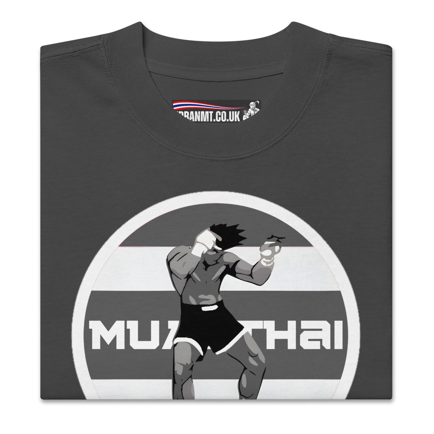 Muay Thai Oversized T - Faded Black_RLF1SM