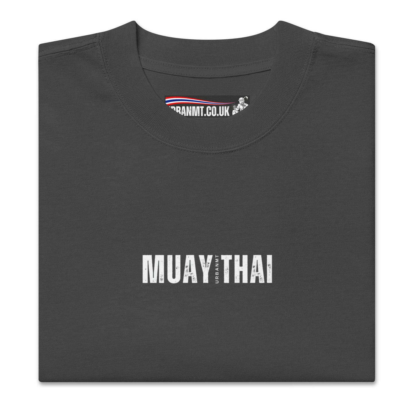 Muay Thai Oversized T - Faded Black_MTUMT