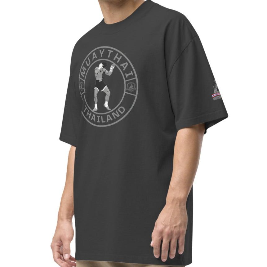 Muay Thai Oversized T - Faded Black_JR1