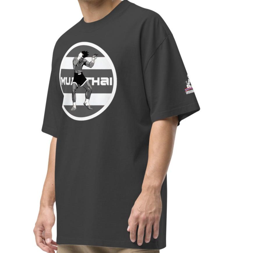 Muay Thai Oversized T - Faded Black_RLF1SM