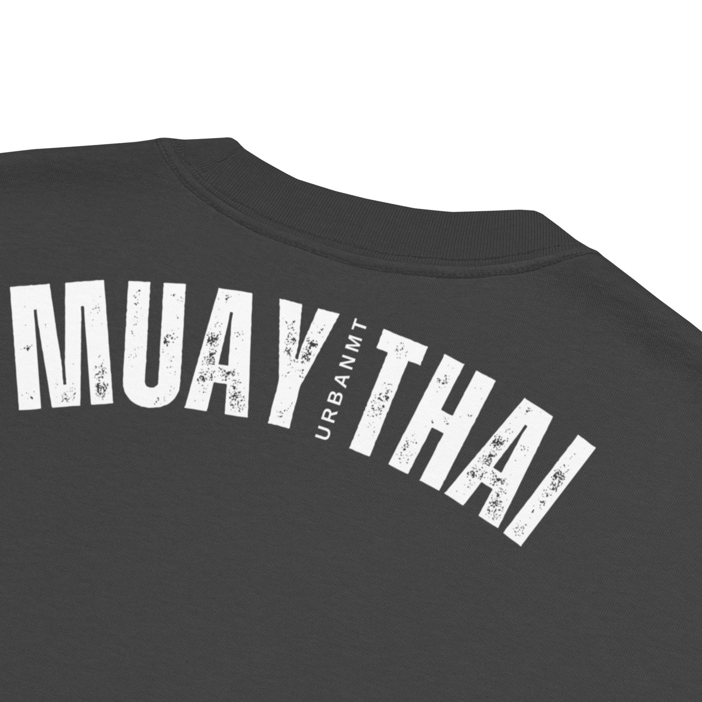 Muay Thai Oversized T - Faded Black_MTUMT