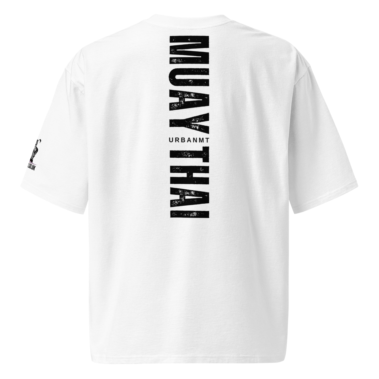 Muay Thai Oversized T-Shirt - White_MTUMTBV