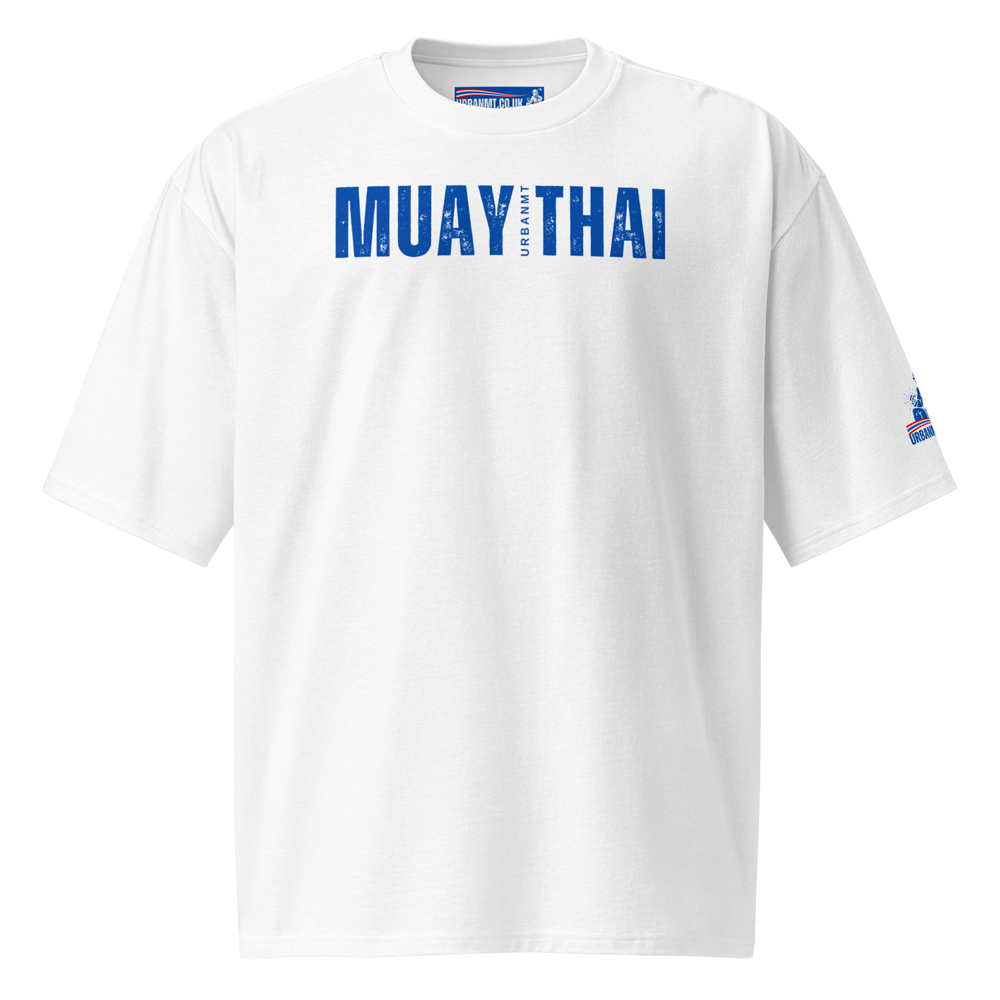 Muay Thai Oversized T-Shirt - White_MTUMTLB