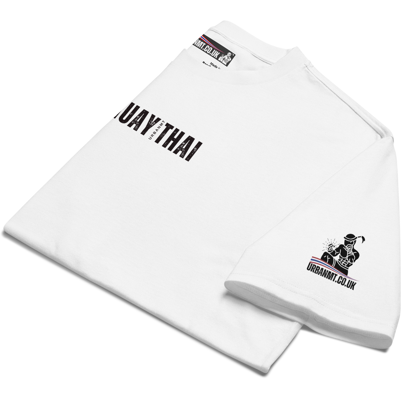 Muay Thai Oversized T-Shirt - White_MTUMTBV