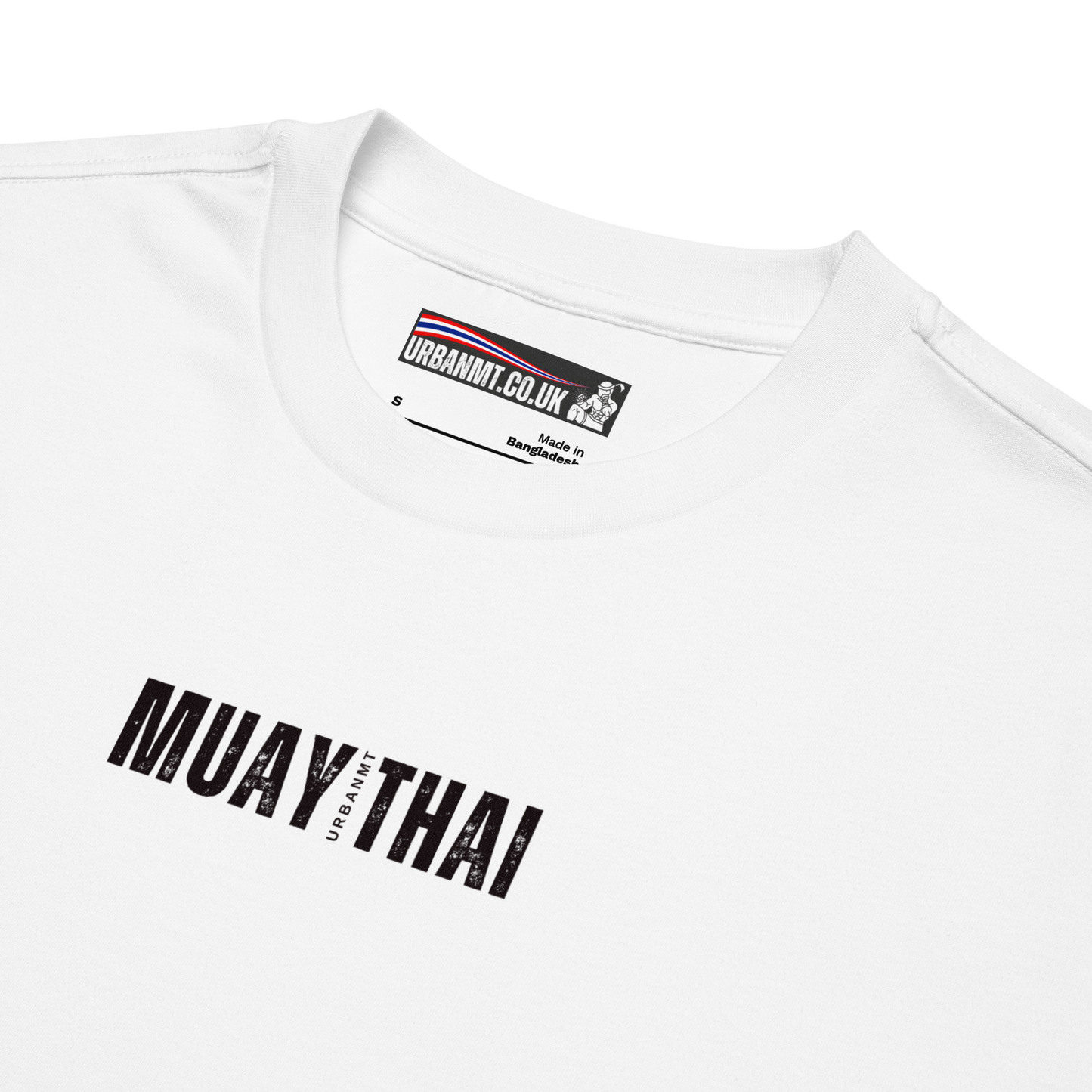 Muay Thai Oversized T-Shirt - White_MTUMTBV