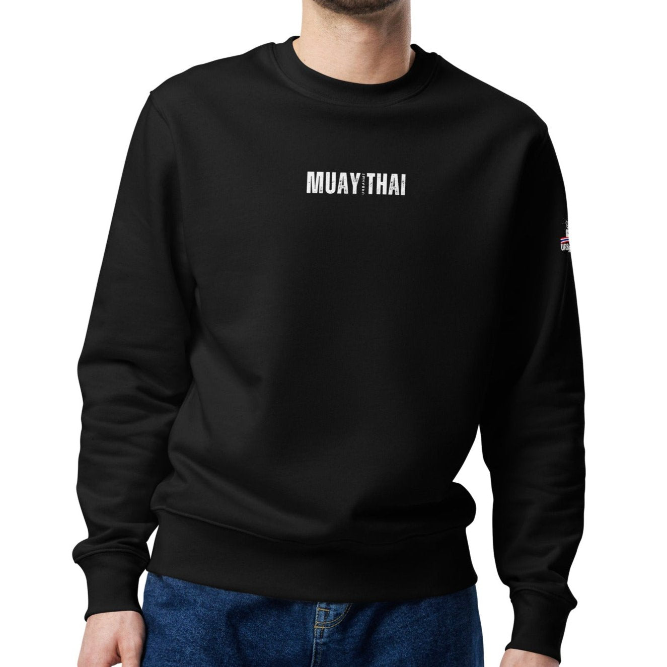 Muay Thai Premium Sweatshirt - Black_MTUMT