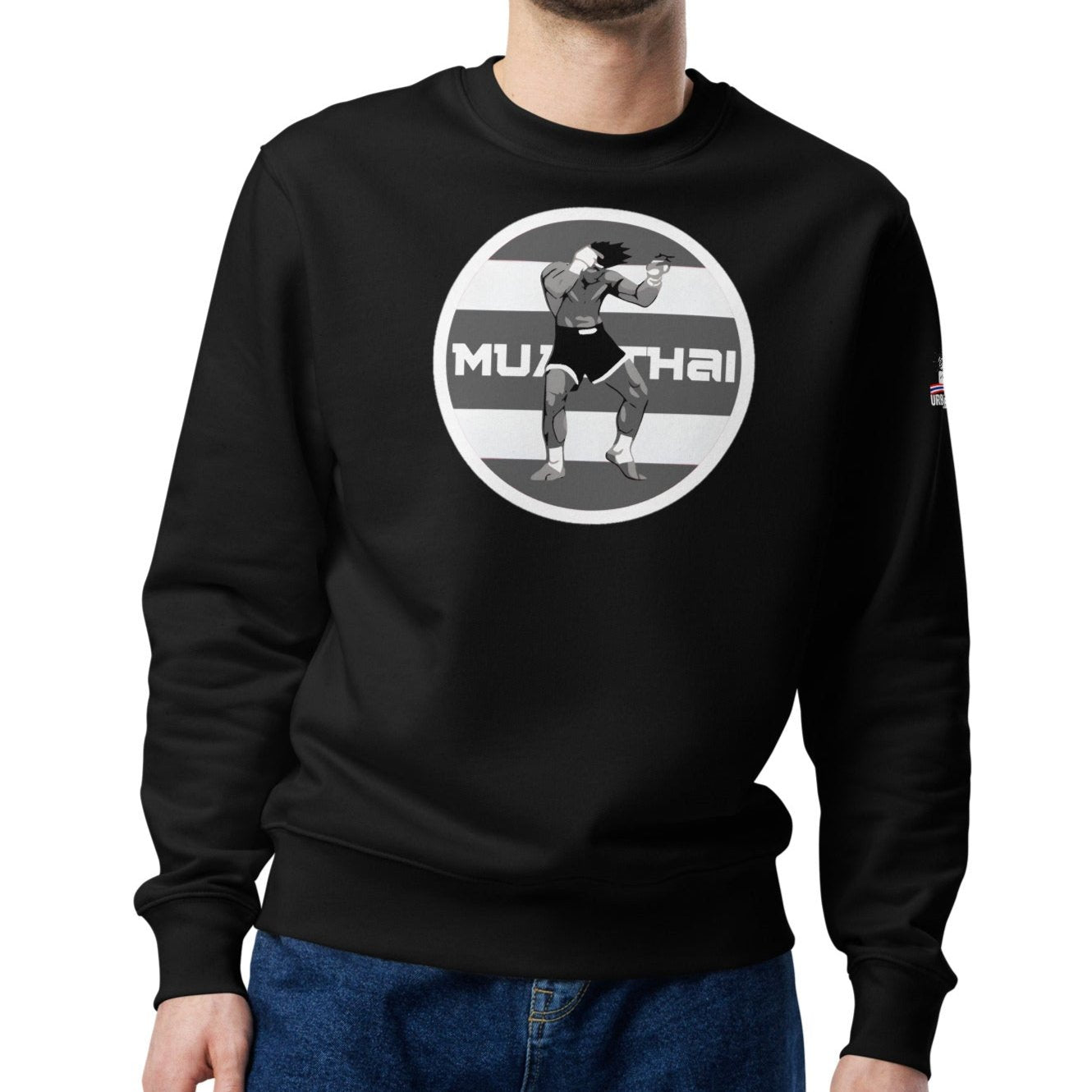 Muay Thai Premium Sweatshirt - Black_RLF1SM