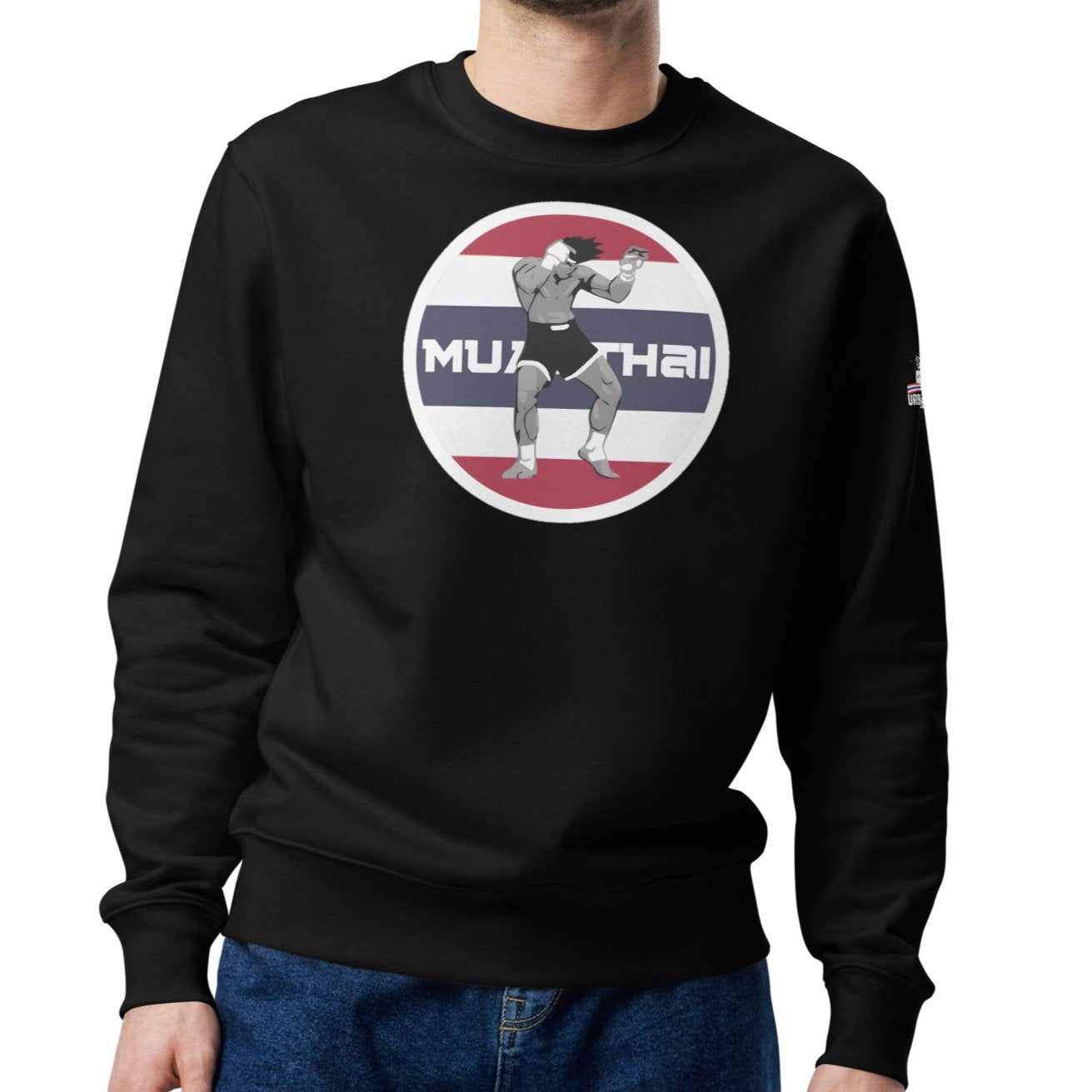 Muay Thai Premium Sweatshirt - Black_RLF1