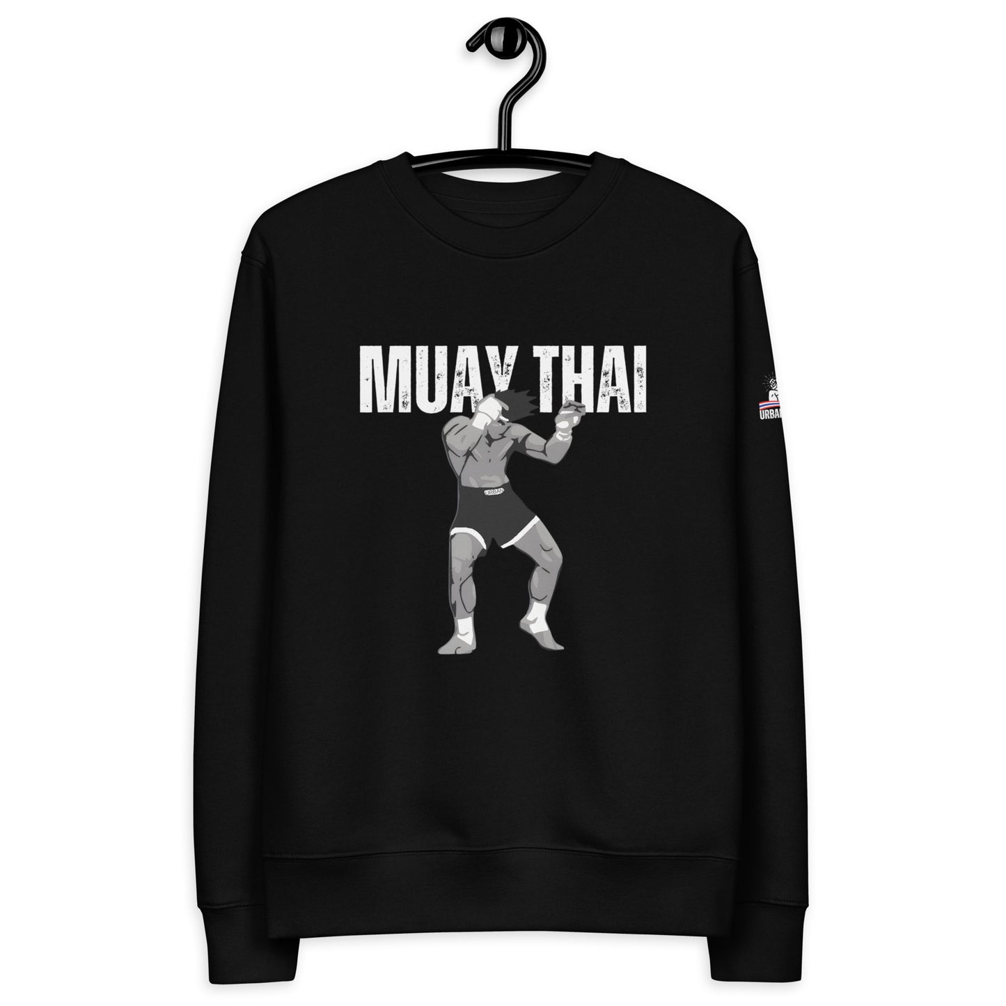 Muay Thai Premium Sweatshirt - Black_F1