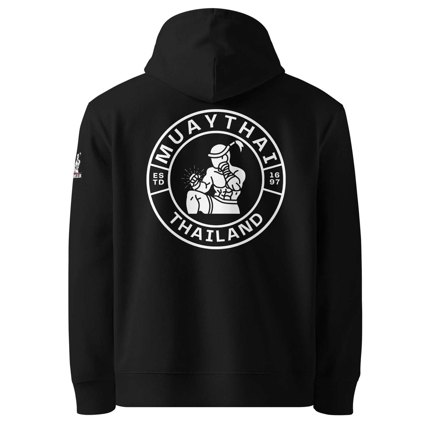 Muay Thai Premium Hoodie - Black_Est1697