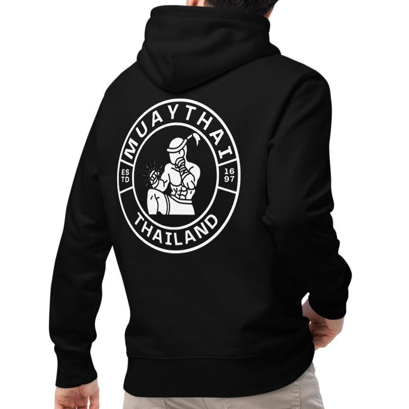 Muay Thai Premium Hoodie - Black_Est1697