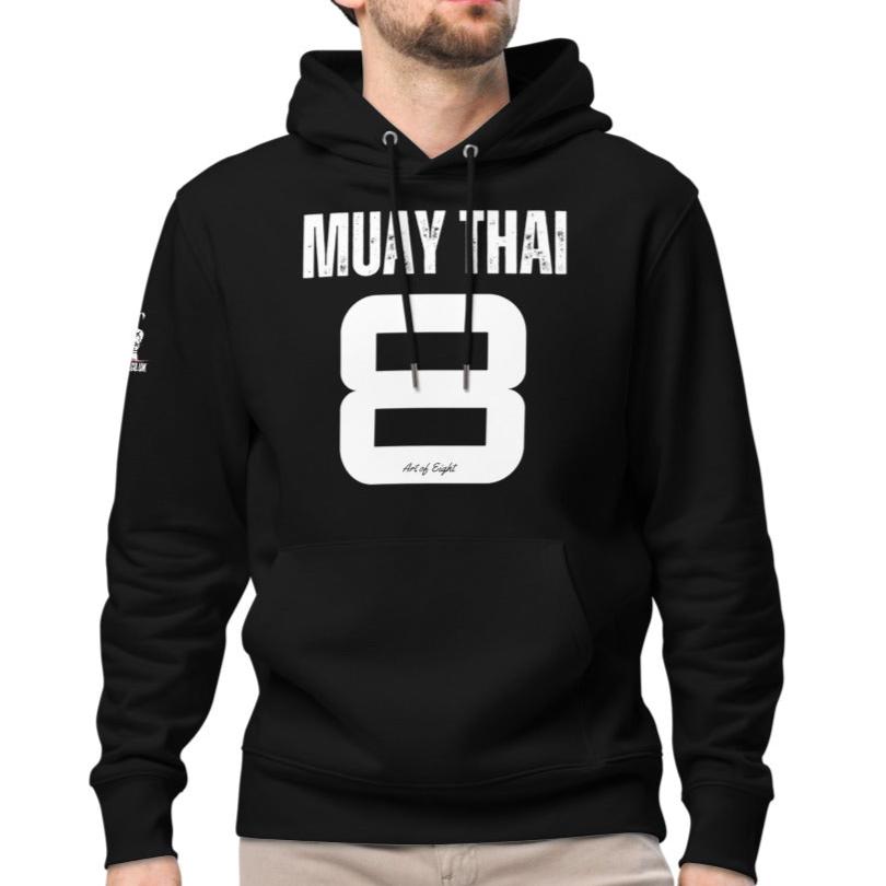 Muay Thai Premium Hoodie - Black_AO8