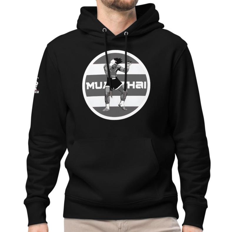 Muay Thai Premium Hoodie - Black_RLF1SM