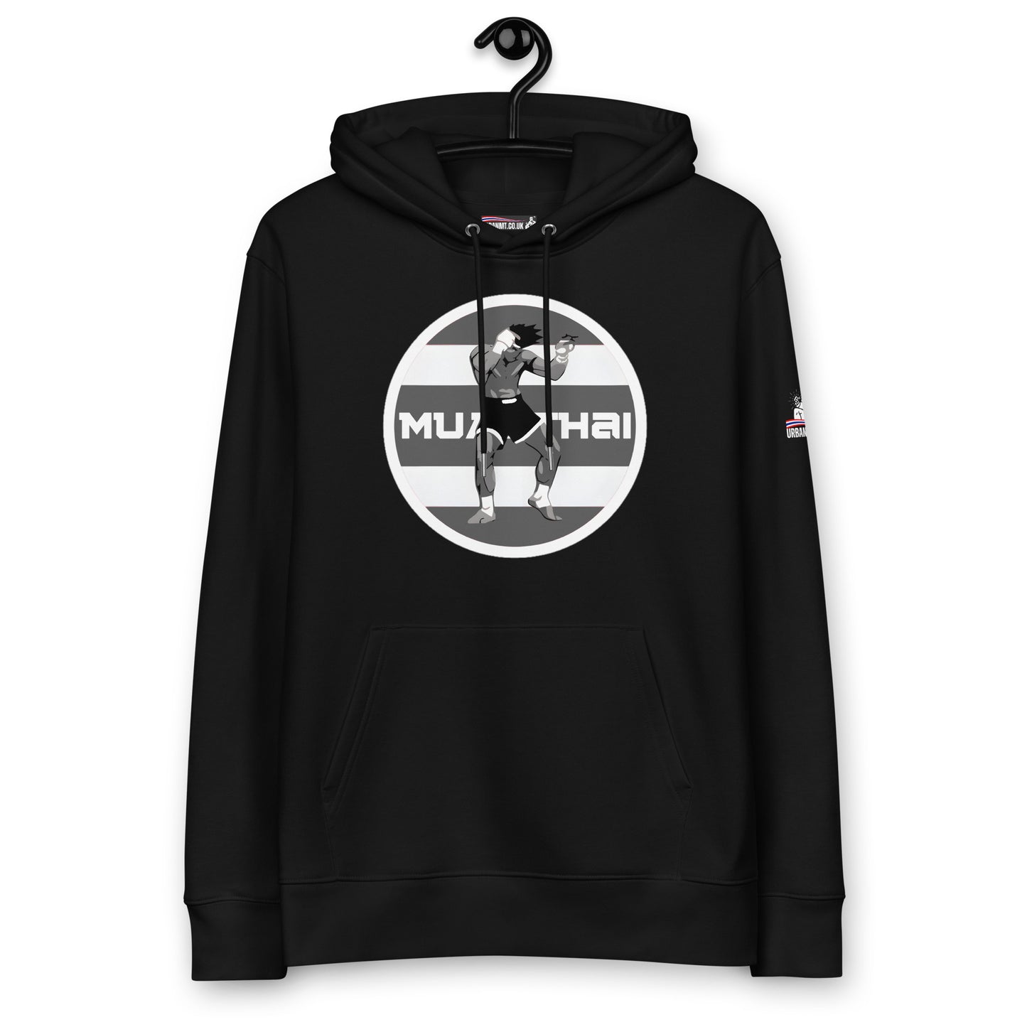 Muay Thai Premium Hoodie - Black_RLF1SM