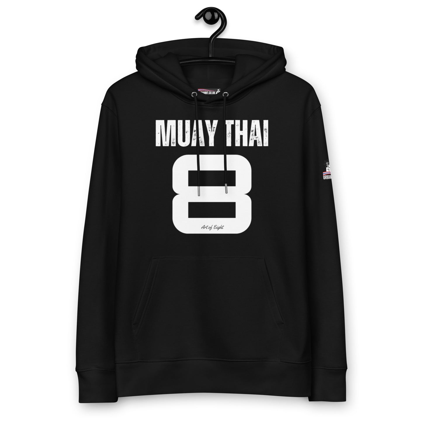 Muay Thai Premium Hoodie - Black_AO8