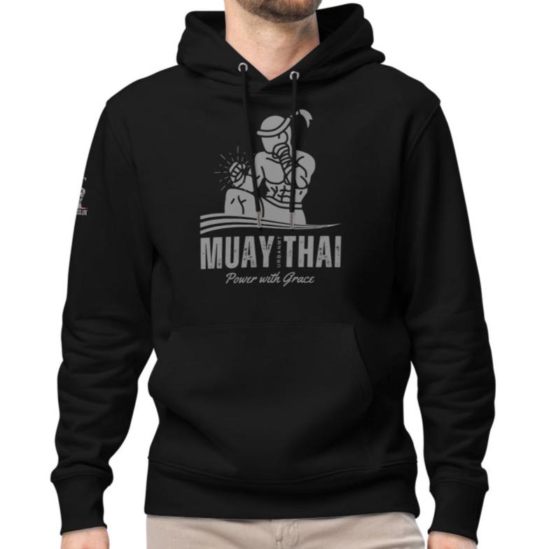 Muay Thai Premium Hoodie - Black_VG