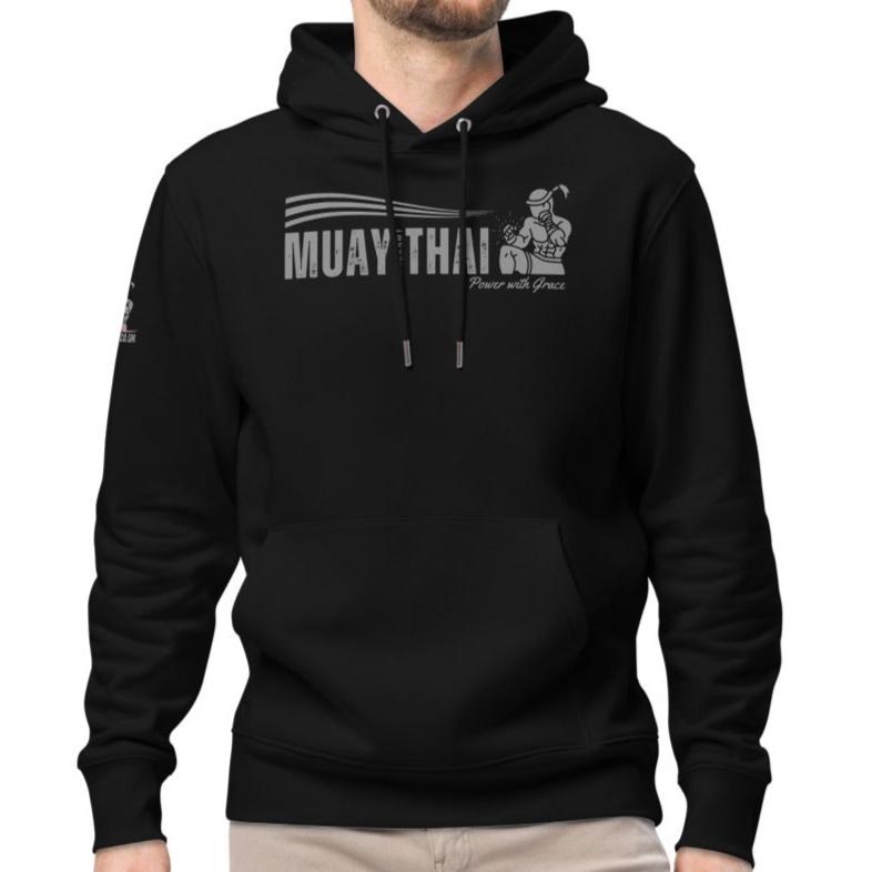 Muay Thai Premium Hoodie - Black_HG