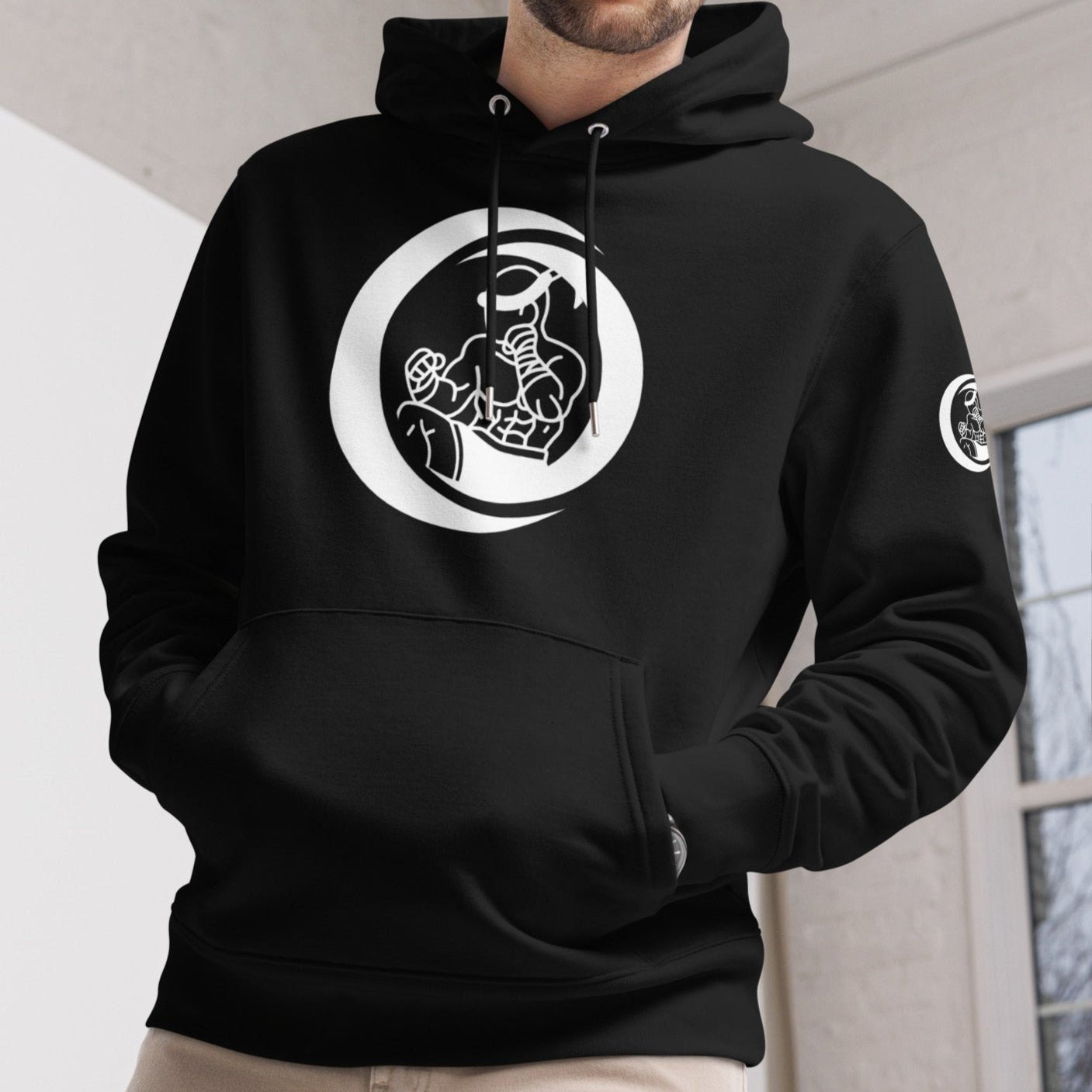 Muay Thai Premium Hoodie - Black_MTNL