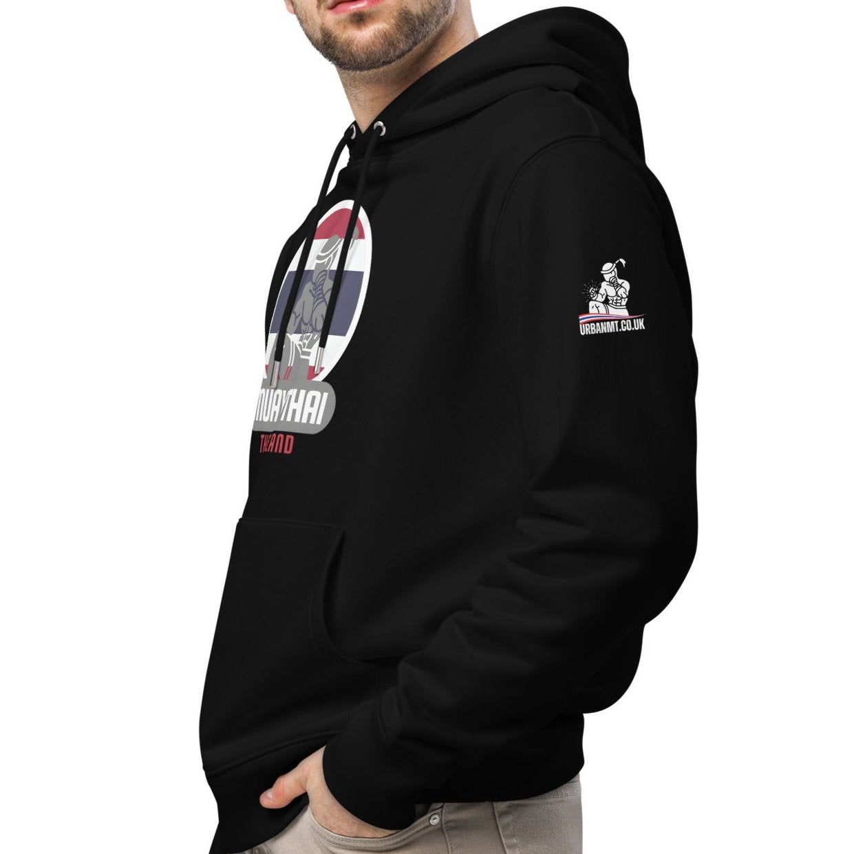 Muay Thai Premium Hoodie - Black_RLF