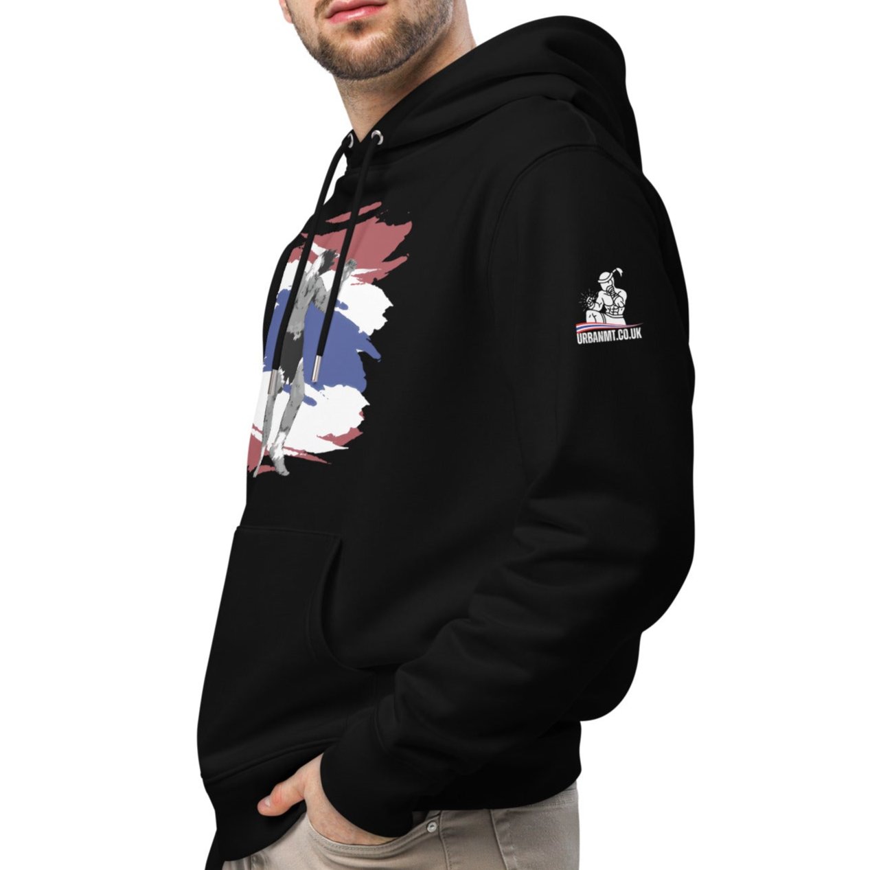 Muay Thai Premium Hoodie - Black_FPS1