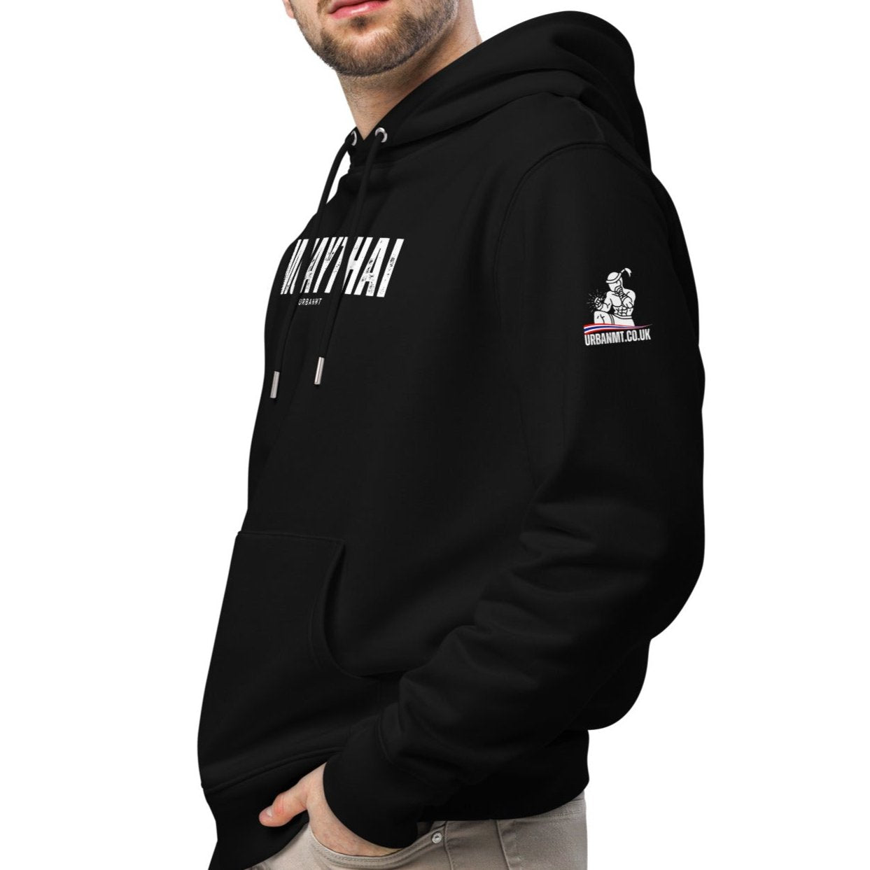 Muay Thai Premium Hoodie - Black_MTUMTL