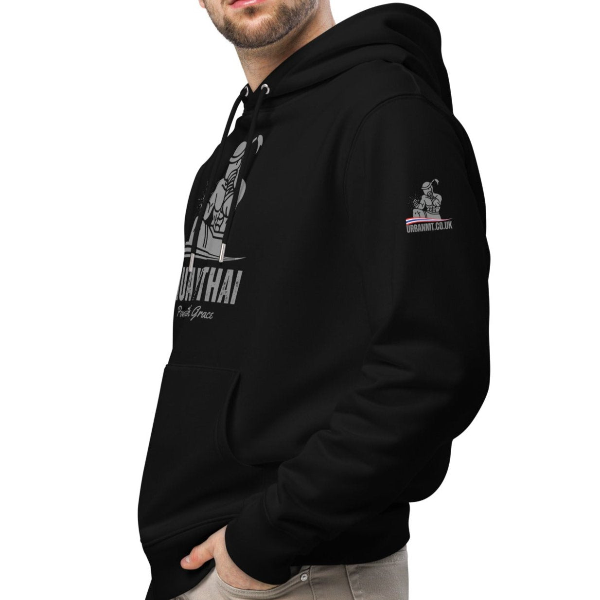 Muay Thai Premium Hoodie - Black_VG