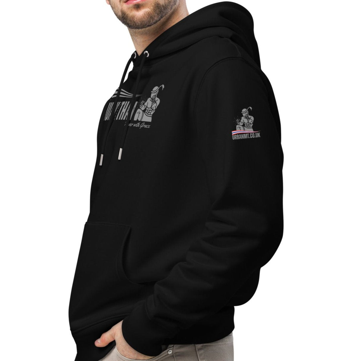 Muay Thai Premium Hoodie - Black_HG