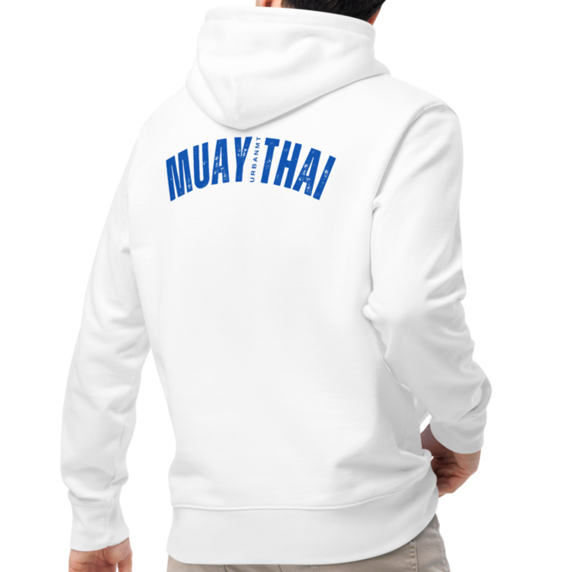 Muay Thai Premium Hoodie - White_HB