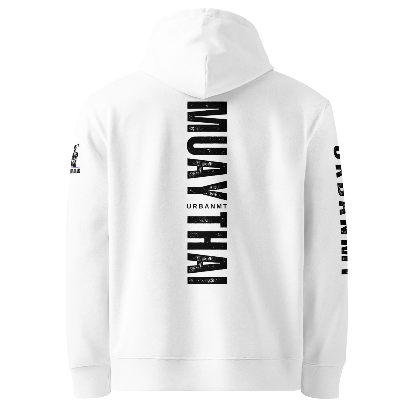 Muay Thai Premium Hoodie - White_MTUMTBV