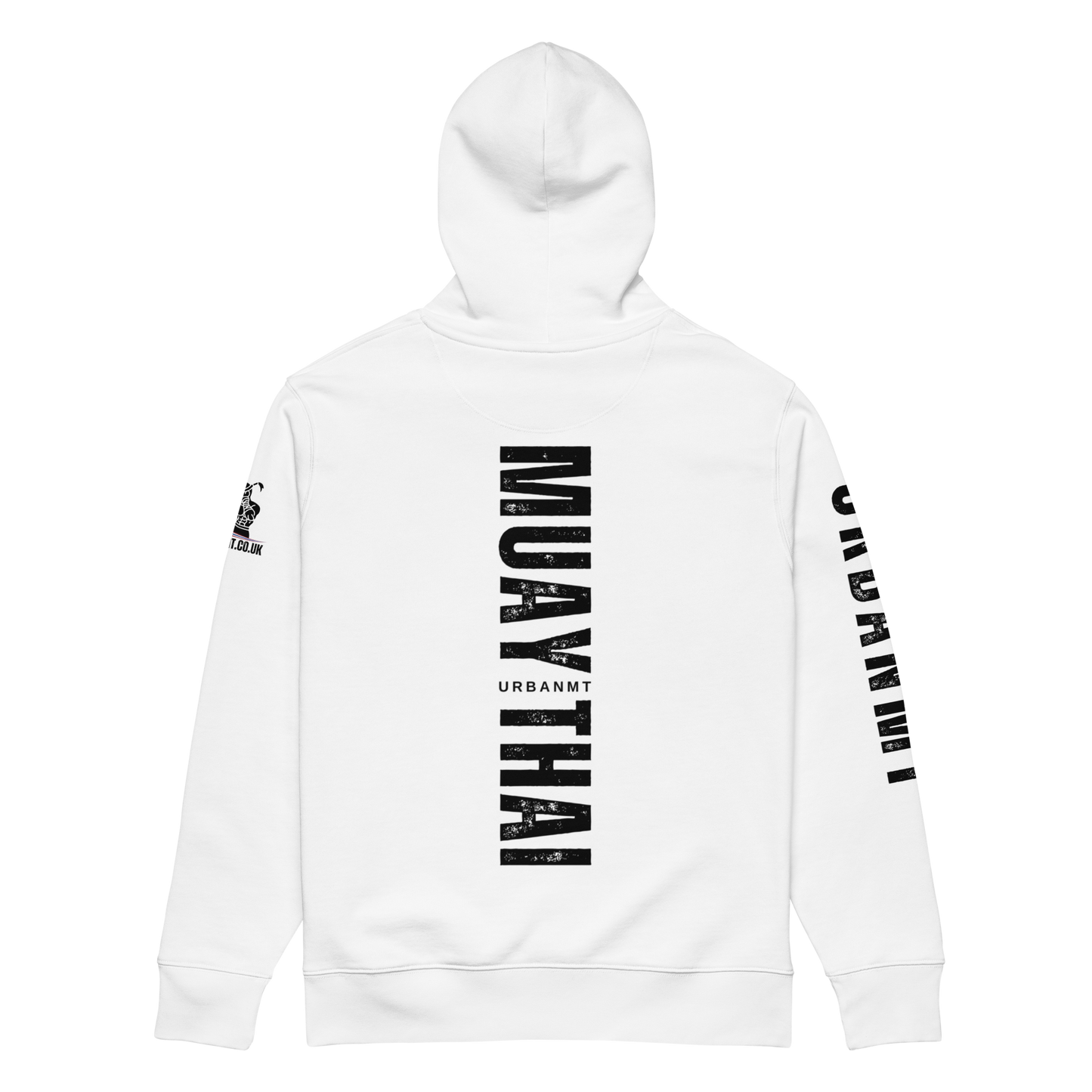 Muay Thai Premium Hoodie - White_MTUMTBV