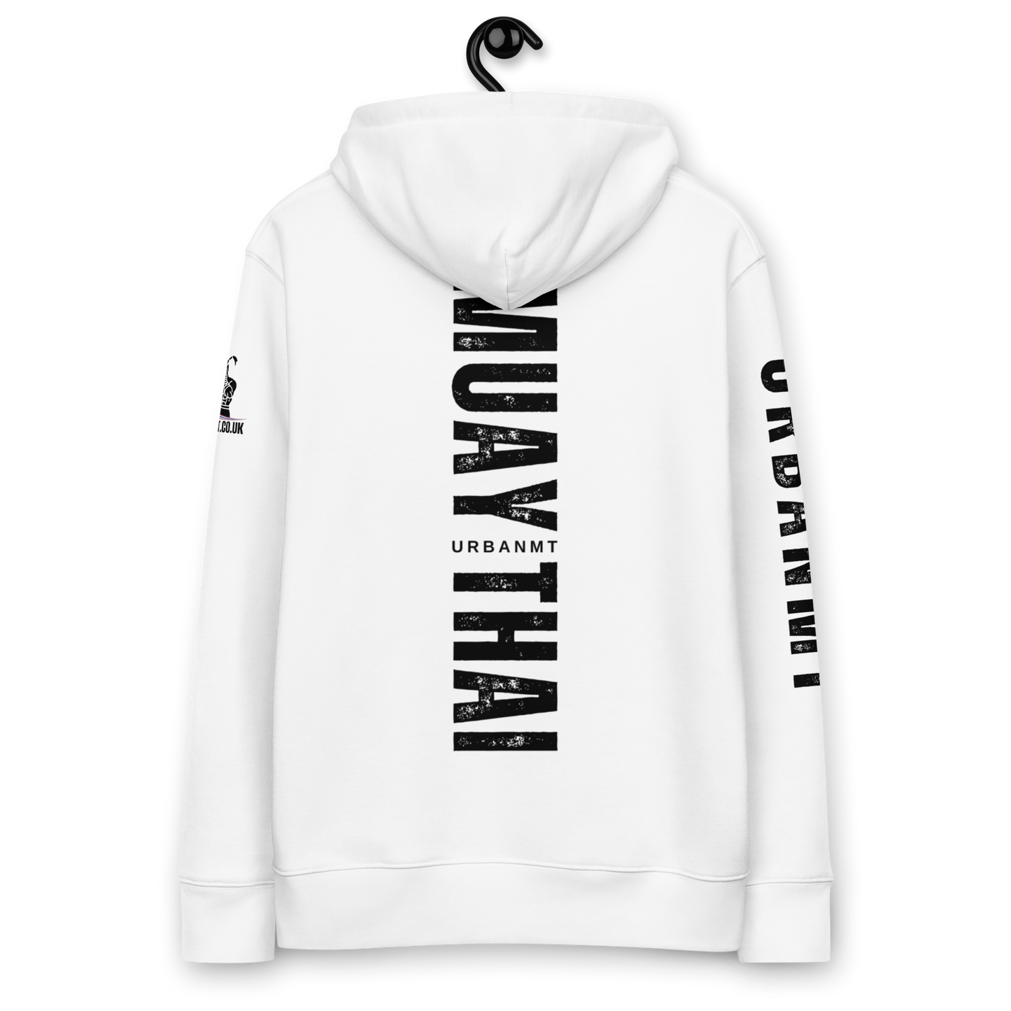 Muay Thai Premium Hoodie - White_MTUMTBV