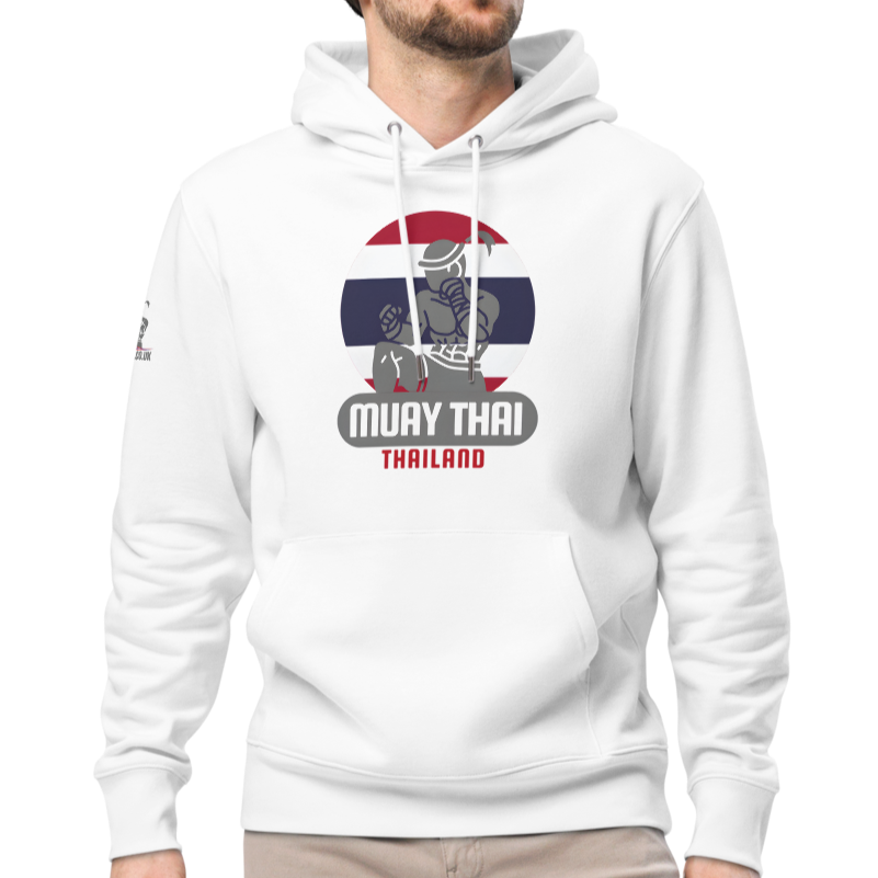 Muay Thai Premium Hoodie - White_RLF