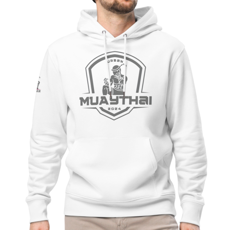 Muay Thai Premium Hoodie - White_L2024