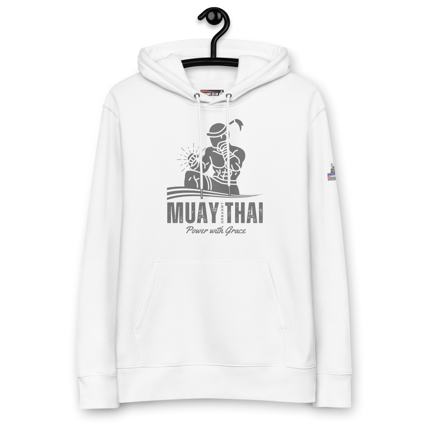 Muay Thai Premium Hoodie - White_VG